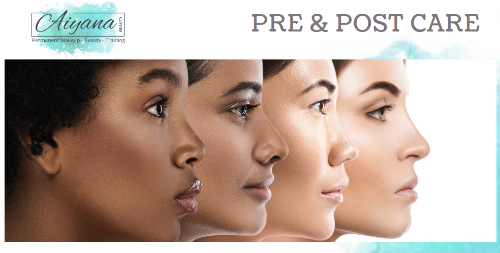 pre and post care permanent makeup